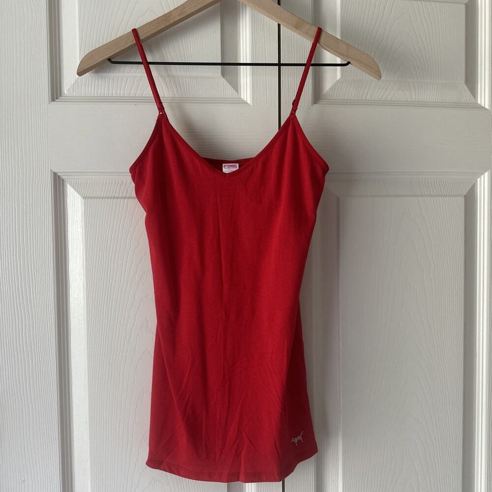 Vintage - Victoria's Secret PINK Bling Dog Adjustable Straps Shelf Bra Cami - XS